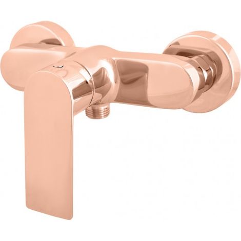 Mitigeur douche mural NIL en laiton rose gold poli-Doré-Doré-- (1/2)