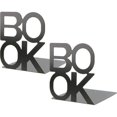 1 Paires Serre Livre- 13x13x14cm, Noir (1/5)