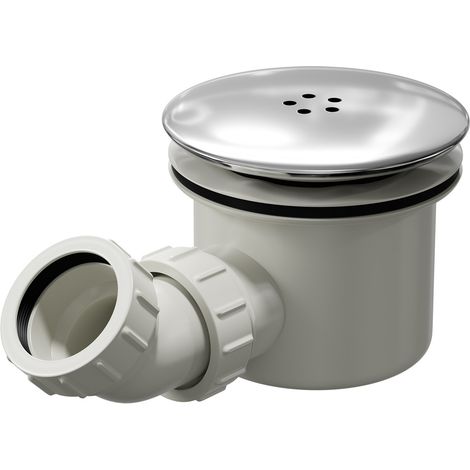 Polished Chrome 90mm High Flow Shower Tray Waste (1/5)