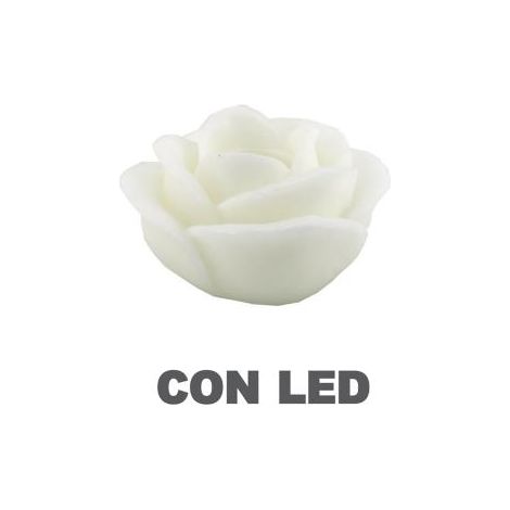 Candela led rosa bianco fontana cm32h20 (1/4)