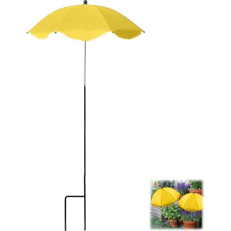 Pflanzenschirm Großer Gartenschirm (59,7 cm Durchmesser) Regenschutz für Pflanzen Höhenverstellbar UV Schutz für Topfpflanzen, Hochbeete und Blum (1/5)