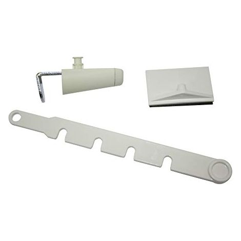 Gardinia 30220 Blocco per Finestra Inclinata, Bianco, 10 x 4 x 1 cm (1/4)
