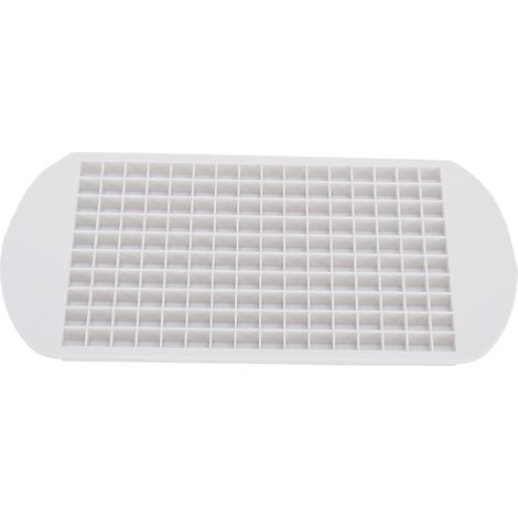 Bac à glaçons silicone souple 160 cases, résistant à la chaleur, pour glaçons miniatures - Idéal maison et restaurant (Blanc)