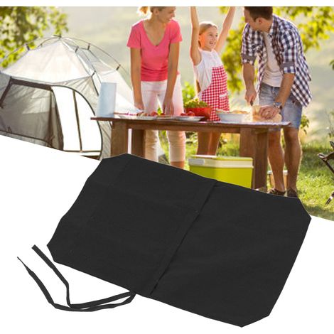 Étui couteaux 4 lames robuste sac portatif roulé pour chefs cuisiniers étudiants culinaires noir (1/5)