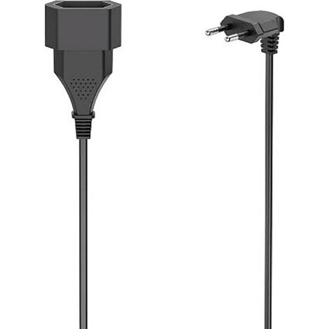Hama 00223266 Strom Verlängerungskabel   Schwarz 3 m H03VVH2-F 2G 0,75 mm²