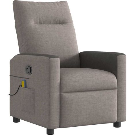 Maison Exclusive - Massagesessel Taupe Stoff