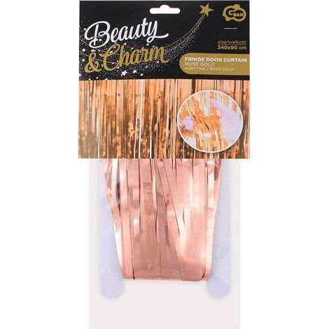 Tenda color oro rosa 90x240 cm