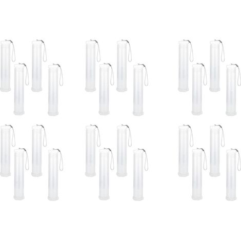 Lot de 24 ÉTuis à Pinceaux en Plastique Extensibles, Tube de Support de Pinceau Long Transparent, Contenant de Rangement pour Crayons (1/5)