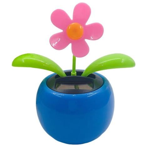 Accessoires auto AQCW - Ornements décoratifs amusants à énergie solaire en forme de fleur dansante pour tableau de bord, à offrir à vos amis (1/4)