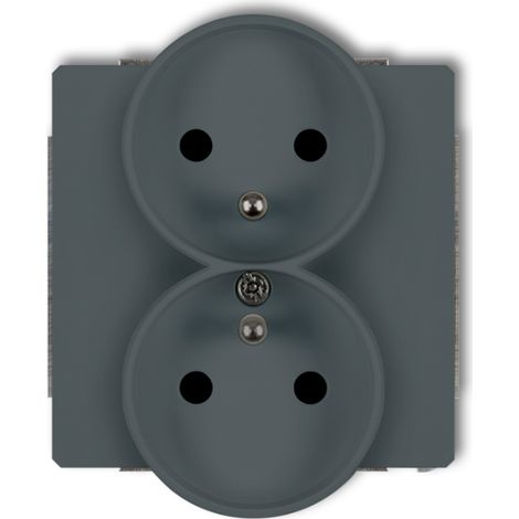 Deco Doppelfassung für Rahmen mit/ohne, Graphit matt 28DGPR-2zp