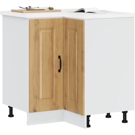 Küchen-Eckunterschrank Kalmar Artisan-Eiche Holzwerkstoff