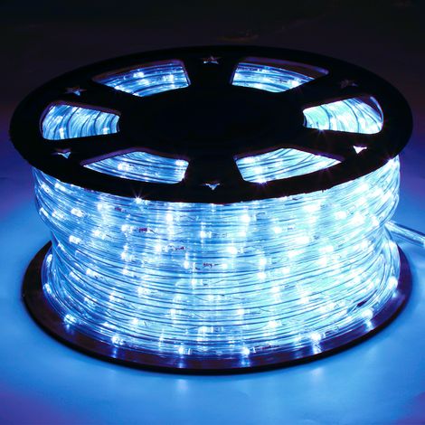 Wolketon LED Lichtschlauch Lichterkette Beleuchtung Blau 20 Meter LED für Drinnen/Draußen Weihnachten Beleuchtung Dekoration Lichterschlauch