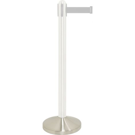 Socle pour poteau à corde rétractable acier inoxydable - 31x31cm (pied non inclus) - Securit