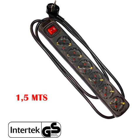 Multiprise 6 Prises Schuko Edm 6 Prises Schuko Avec Interrupteur Intégré - Edm (1/3)
