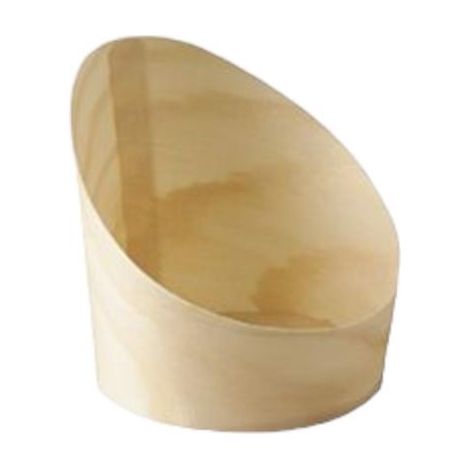 Fingerfood-Becher, Durchmesser 65 mm, Holzbecher, 50 Stück.