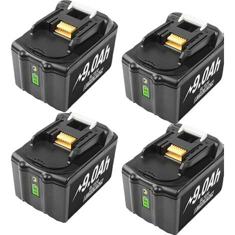Batterie, capacité 9000mAh, indicateur LED intelligent, 4 pcs 9.0 (1/2)
