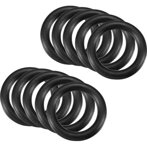 20x14x3mm Nitrile Rubber O-Rings 10 Pieces Round Black (1/5)