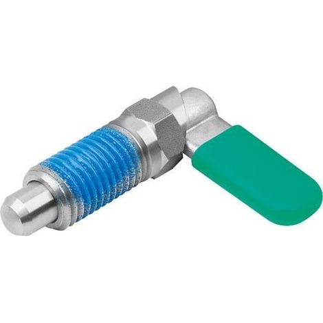 KIPP Sperrriegel mit Sechskant M12 Ø8mm Form CP Kappe Edelstahl (1/3)