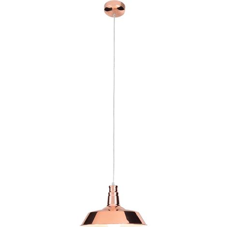 Pendelleuchte Hängelampe Deckenleuchte Esszimmerleuchte Metall Kupfer H 120 cm