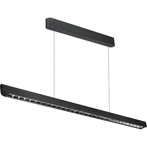 Lámpara de techo LED V-TAC con chip Samsung, 36 W, lineal, negra, 1227 x 50 x 60 mm, 3 en 1