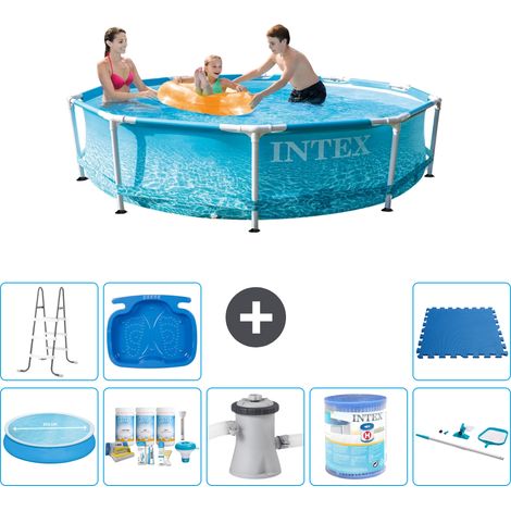 Intex Piscina con struttura Rotonda - 305x76 cm - 7-pezzi S41338 (1/5)