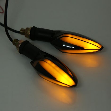 Paar universelle LED-Motorradblinker, wasserdichte Motorrad-Blinker, hochsichtbare Glühbirnen, 2-teiliges Set (1/5)