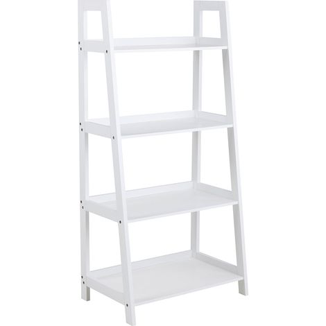 Etagère 5 niveaux 63x40x130 cm décor blanc (1/5)