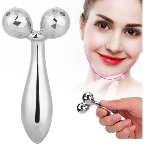 Rouleau de Massage Visage 3D Anti-Âge - Appareil de Lifting et Tonification Cutanée Portable (1/5)