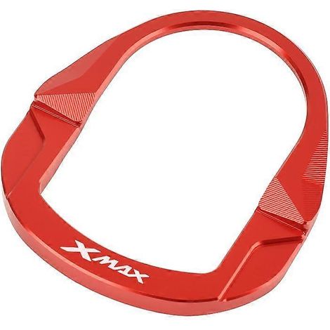Suitable for Yamaha 23-24 models XMAX300 modified electric door lock protective cover, switch decorative accessories, aluminum alloy( Red 2324) (1/5)
