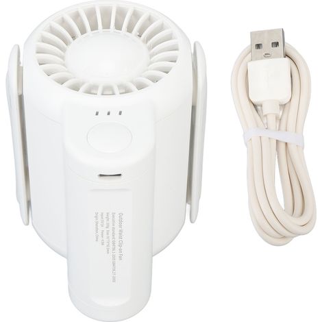 GARRYFIZH Ventilateur suspendu à la taille, grande capacité 4500mah, vitesse réglable, Portable, puissant, ceinture personnelle pour voyage et pêche