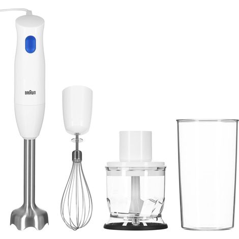 Mixeur plongeant - BRAUN - MultiQuick MQ10.202M - 450 W - 1 vitesse - Blanc (1/3)