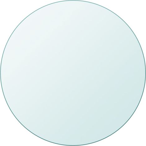 Tischplatte aus gehärtetem Glas rund 80 cm vidaXL