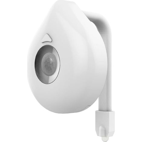 CCYKXAVeilleuse de toilettes – 3,15 x 2,56 x 0,98 pouces, lumière intelligente pour siège de toilette,8 veilleuses toilettes à couleurs changeantes Alimen (1/5)