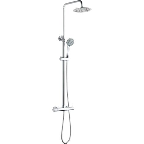 Colonna doccia modello meccanico con deviatore integrato Damast Nature IBIZA 18195  Cromo