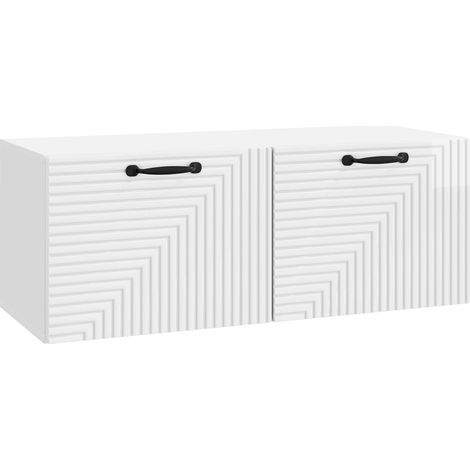 Maison Exclusive - Mobile Porta TV da Muro Bianco Lucido 78,5 x 31 x 30 cm (1/5)