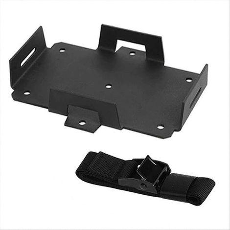 Petit plateau de batterie compatible avec les batteries 12 V-6 V / 6 Ah, 7 Ah, 8 Ah, 9 Ah, 12 Ah, 15 Ah et plus, support de batterie avec sangle de maintien réglable (1/5)