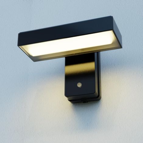 Applique Murale Exterieur Solaire avec Détecteur de Mouvement, Lampe Solaire Exterieur Murale LED en Aluminium, Étanche Ip65, Rotatif 350°, Blanc Chaud, Pour Entrée Jardin Terrasse (1/5)