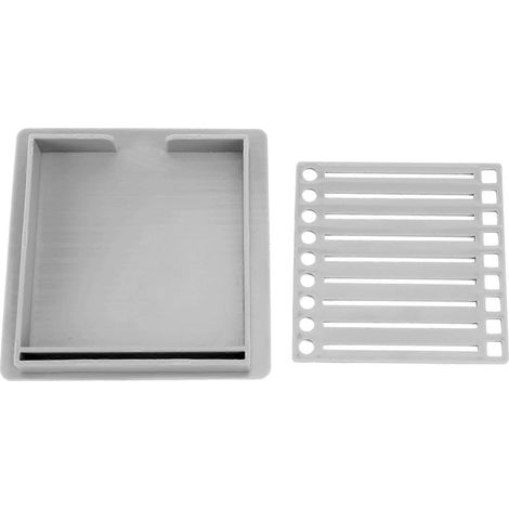 Porte-notes adhésives avec gabarit, cadre transparent, modèle de note adhésive et boîte de rangement pour notes adhésives de 7,6 x 7,6 cm (3 x 3 pouces).
