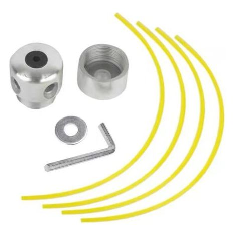Tête de coupe en aluminium pour débroussailleuses 4 temps à corps transversal – Accessoire d'entretien – Tête de coupe en aluminium silencieuse (1/2)