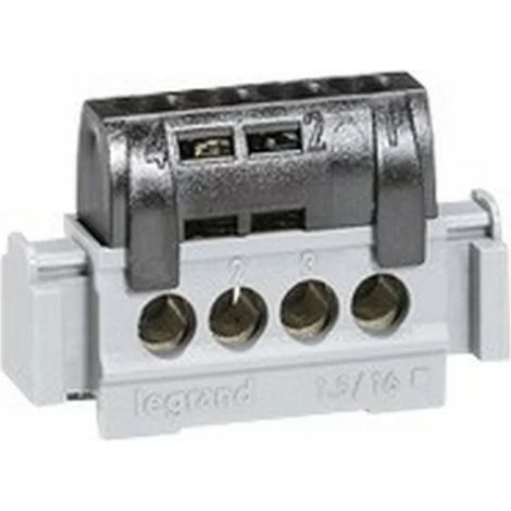 Legrand 004850 - IP 2X DISTRIBUTION TERMINAL BLOCK - PHASE - BLACK - L 47 MM