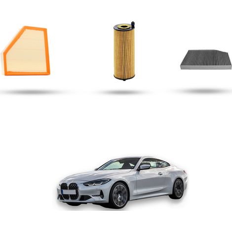 Kit tagliando 3 filtri compatibile con Bmw serie 4 (G22,G23 G80) M4 COMPETITION 375kw dal 2020 (1/4)
