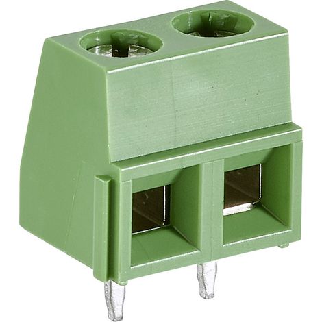 TE Connectivity 282836-2 Schraubklemmblock 1.31 mm² Polzahl 2 Grün 1 St.