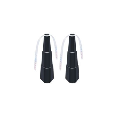 Ventilador repelente de moscas (paquete de 2) con aspas para uso en exteriores e interiores - Ventilador repelente de mosquitos y moscas para el hogar, cenas, picnics y barbacoas - Crezuo