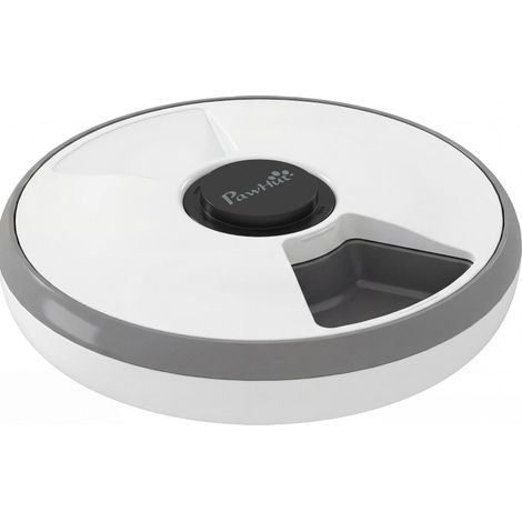 Distributeur automatique sans fil pour animaux avec minuterie 6 repas, écran LED et pack de refroidissement gris (1/5)
