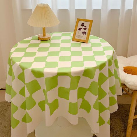 Nappe À Carreaux - Style Moderne - Pour Bureau Salle À Manger Salon - Rond Et Rectangulaire - 1 Pièce (1/5)