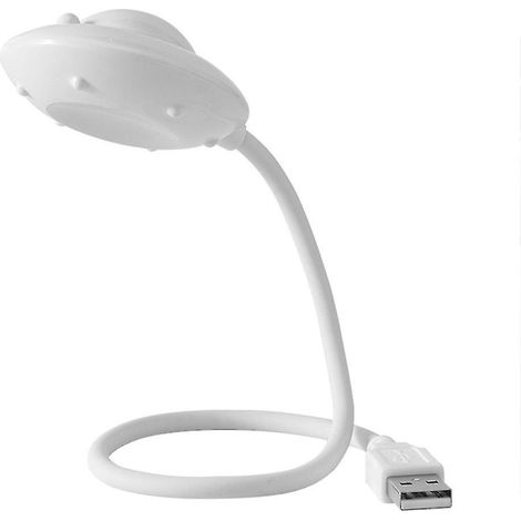 Lampe de lecture USB pour ordinateur portable, flexible et résistante aux yeux, inspirée des OVNI. (1/4)