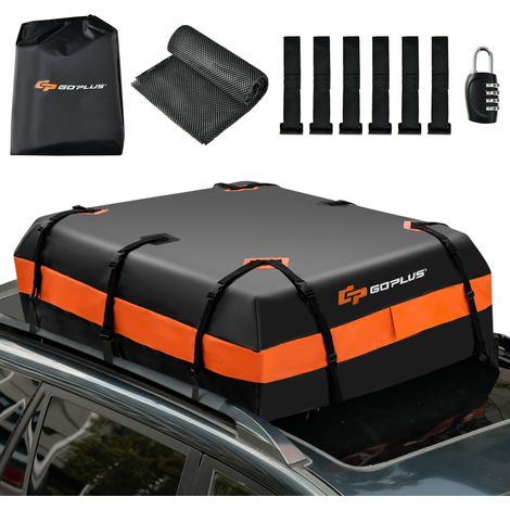 Sac de toit pour voiture 450 L en PVC 3 couches avec fermeture étanche et tapis antidérapant pour vacances et longs trajets (1/5)