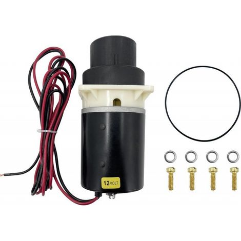 Moteur pompe toilette camping-car 12V compatible Jabsco 37045 37245, structure ABS métallique silencieuse et robuste (1/3)