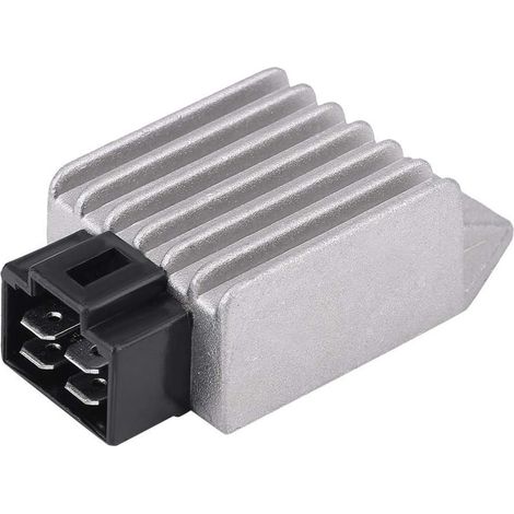4 Pin Voltage Regulator Rectifier,Universal Motorcycle Motor Bike 12V Voltage Regulator for Scooter Moped ATVs Go Karts Buggie with GY6 Motor to (1/5)