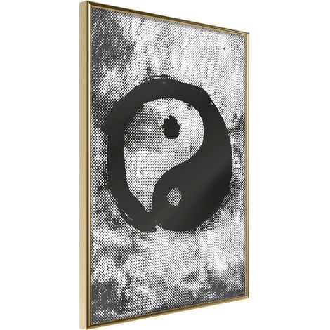 Affiche Murale Encadrée "Complementarity of Opposites" 21 x 30 cm Or